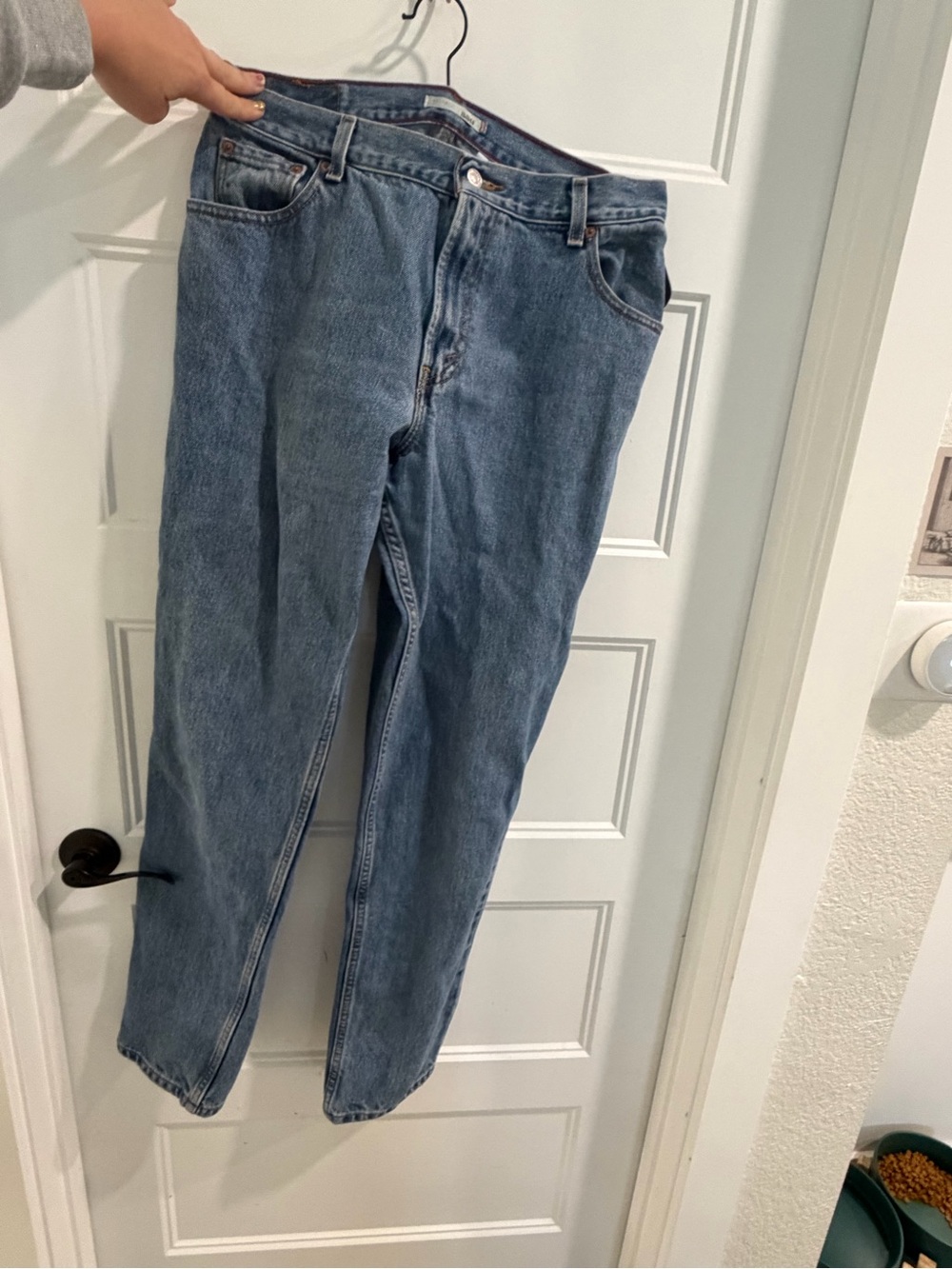Levi's 550 Relaxed Tapered Light Blue Denim Jeans sz 14 L